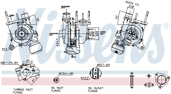 Turbocompresor Nissens 93551 precio, desde 417,35 EUR