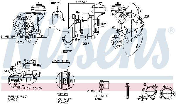 Turbocompresor Nissens 93606 precio, desde 195,31 EUR