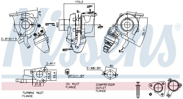 Turbocompresor Nissens 93629 precio, desde 239,58 EUR