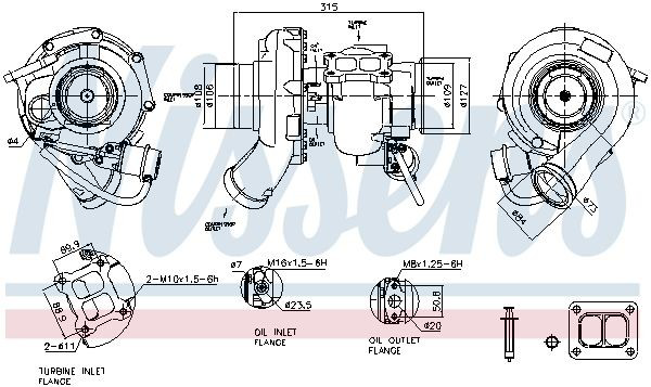 Turbocompresor 93677 Nissens