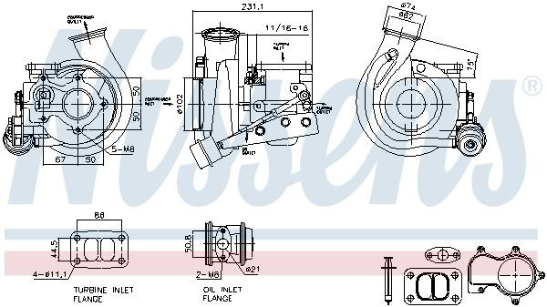 93711 Nissens Turbo para motor