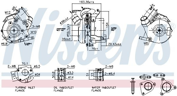 Turbocompresor Nissens 93830 precio, desde 162,62 EUR