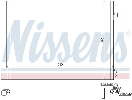 Condensador aire acondicionado 940058 Nissens