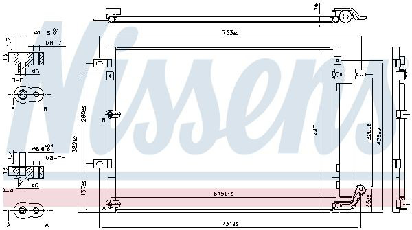 940675 Nissens Radiador de aire acondicionado