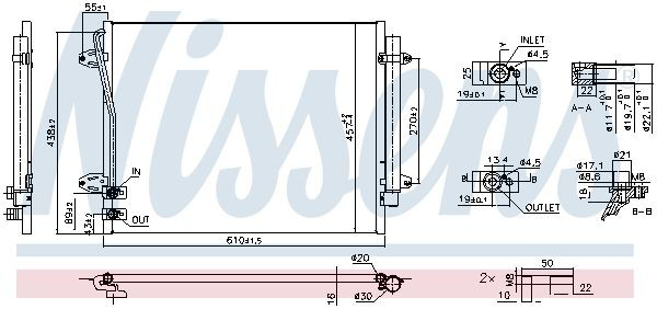 940864 Nissens Radiador de aire acondicionado