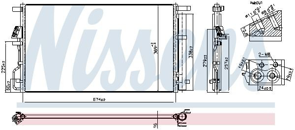 Aire acondicionado capacitor Nissens 940922 precio, desde 110,09 EUR
