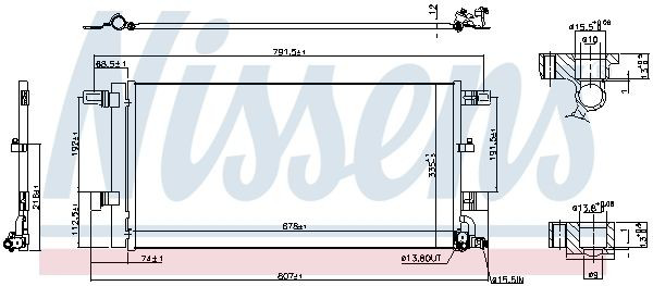 Aire acondicionado capacitor Nissens 941076 precio, desde 119,06 EUR