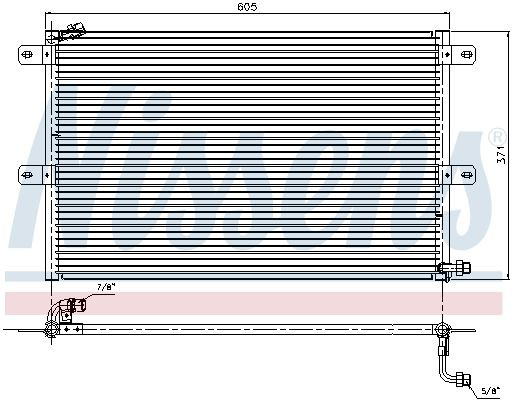 94204 Nissens Radiador de aire acondicionado