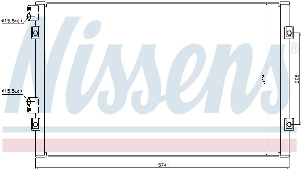 Comprar 94555 Nissens Condensador de aire acondicionado