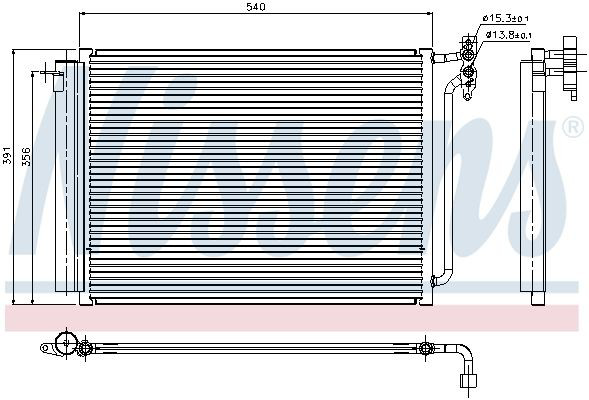 Comprar 94605 Nissens Condensador de aire acondicionado