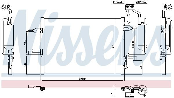 Aire acondicionado capacitor Nissens 94624 precio, desde 77,18 EUR