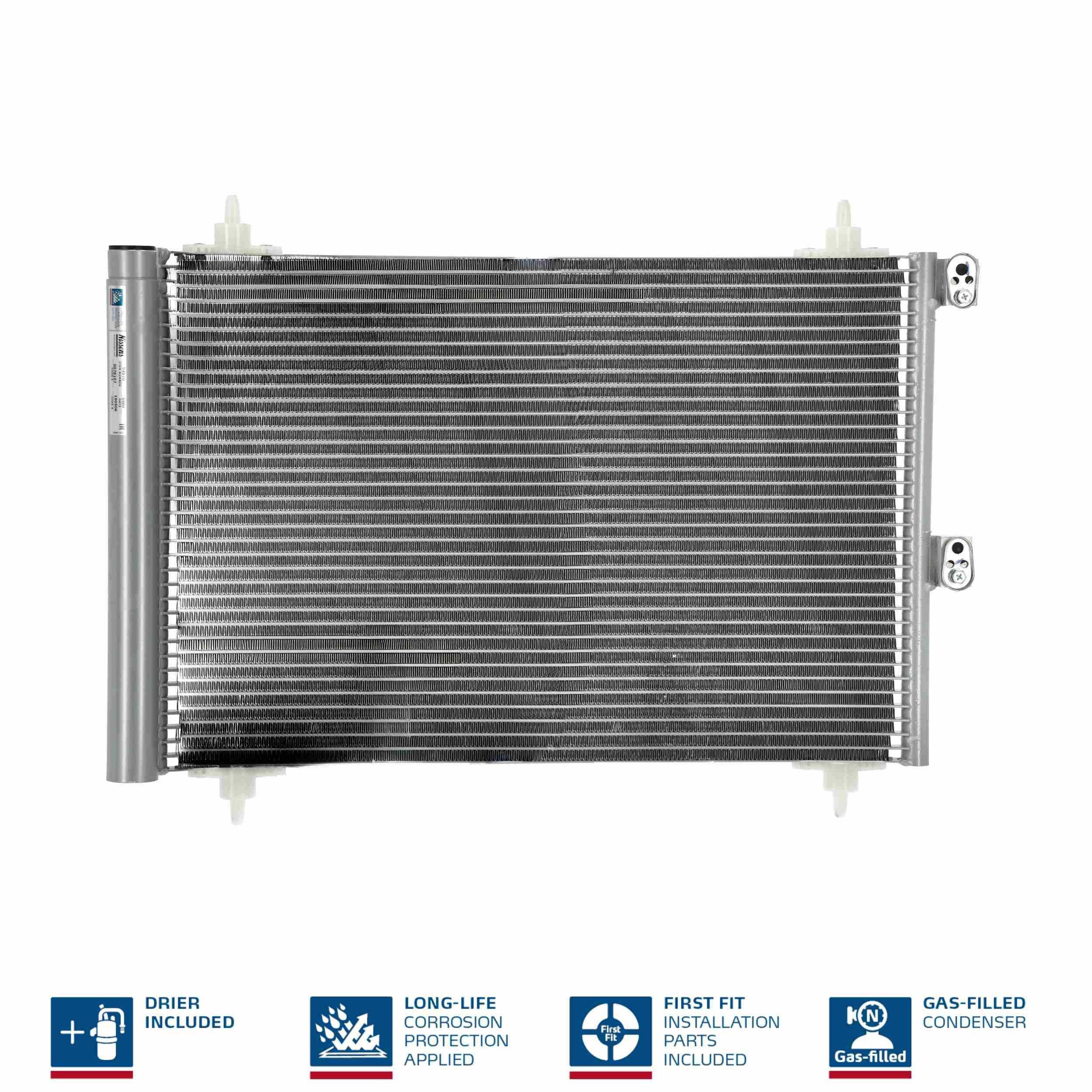 Condensador aire acondicionado 94870 Nissens