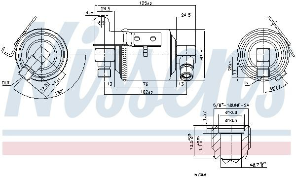 95109 Nissens Filtro deshidratante aire acondicionado