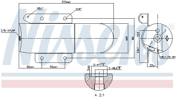 Filtro deshidratante Nissens 95507