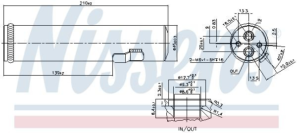 Filtro deshidratador 95601 Nissens