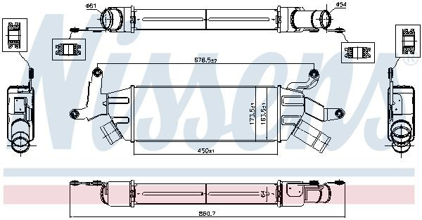 Comprar 96086 Nissens Turbo intercooler