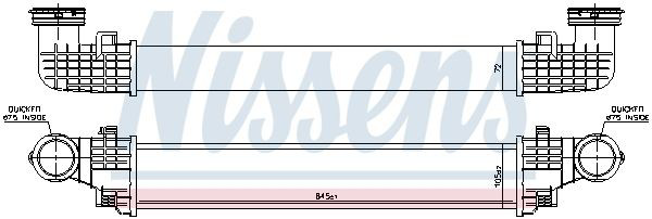 96434 Nissens Radiador de intercooler