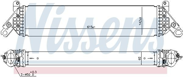 96485 Nissens Radiador de intercooler