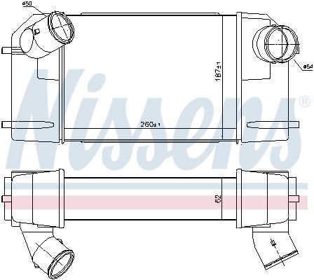 Intercooler 96489 Nissens