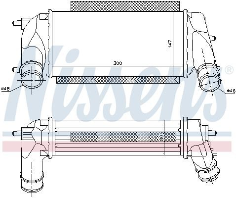 Intercooler 96498 Nissens