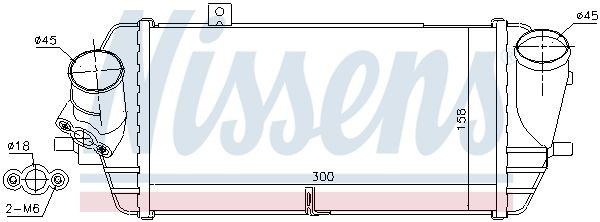 Radiador de aire de admisión Nissens 96539 precio, desde 58,65 EUR