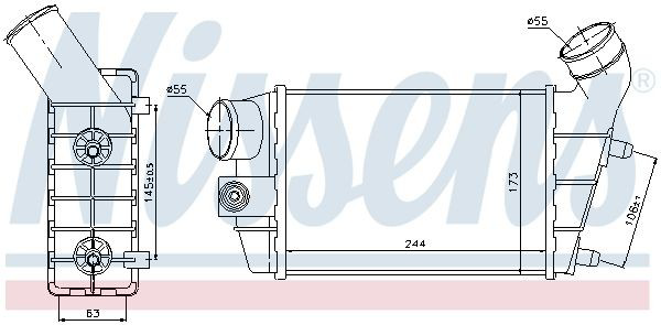 Intercooler 96698 Nissens