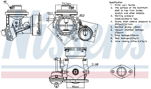 98299 Nissens Válvula EGR