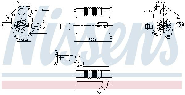 Enfriador de recirculación de gases de escape EGR Nissens 989446