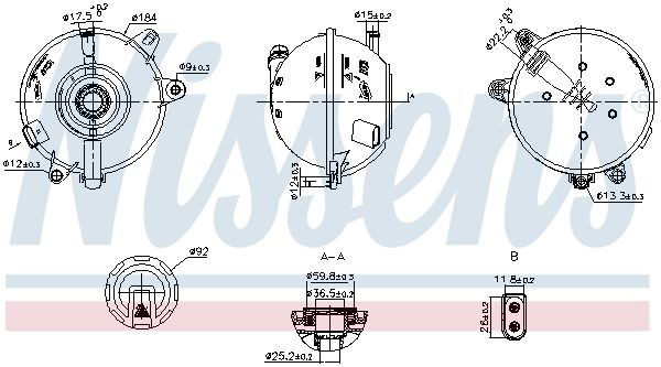 Vaso de expansión CRT257000S Mahle Original