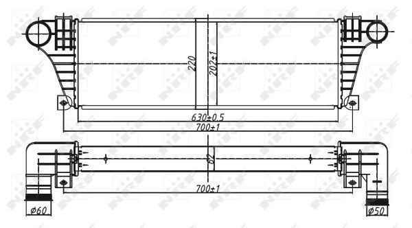 Radiador de aire de admisión Iveco Daily I-II furgoneta (1978 - 1999) precio, desde 102,01 EUR