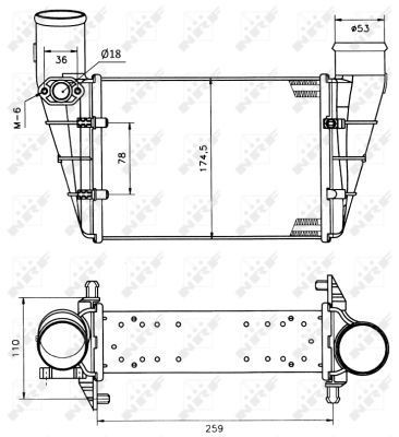 Enfriador de aire de admisión NRF 30127A