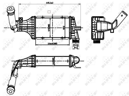 Enfriador de aire de admisión Opel Astra G