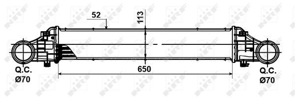 Enfriador de aire de admisión NRF 30509