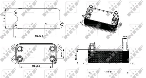 31275 NRF Radiador de refrigeración de la transmisión