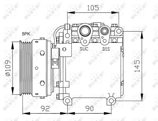 Comprar Compresor de aire acondicionado Mitsubishi Lancer IV C6A, C7A