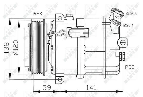 32191 NRF Compresor climatizador