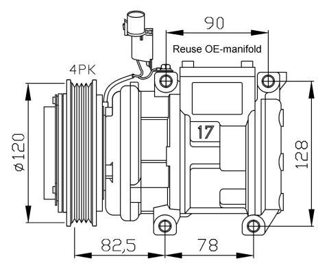 Compresor ac KIA Carnival I monovolumen (UP) (1999 - 2001) precio, desde 69,70 EUR