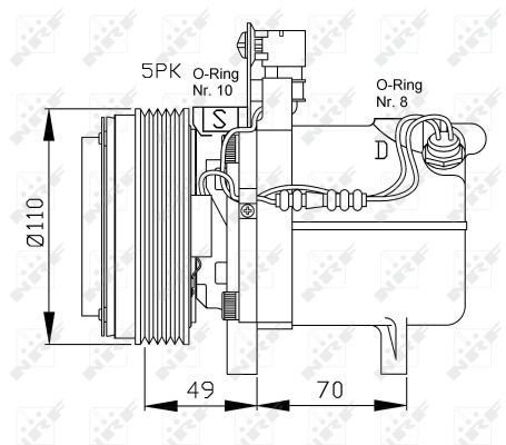 Comprar 32490 NRF Compresor de aire acondicionado coche