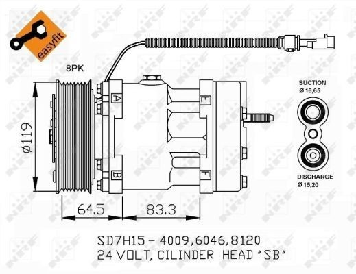 Compresor climatizador para Mazda 323 F VI BJ
