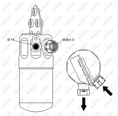 Filtro deshidratante NRF 33236