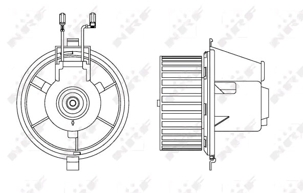 34165 NRF Ventilador de habitáculo