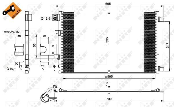 Condensador NRF 350042