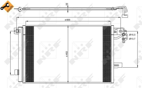 Comprar 350064 NRF Condensador de aire acondicionado
