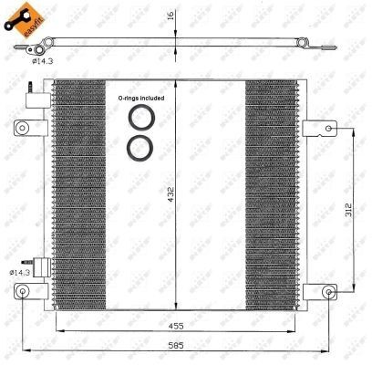 Aire acondicionado capacitor NRF 35364 precio, desde 108,13 EUR