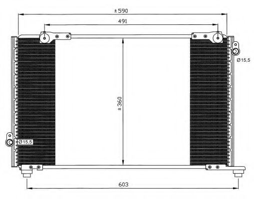Condensador aire acondicionado para Honda Accord CG