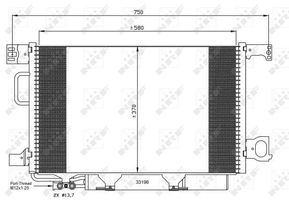 Condensador aire acondicionado 8062014 Frig AIR