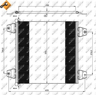 Aire acondicionado capacitor DAF 105 XF camiones tractores (2005 - 2013) precio, desde 113,12 EUR