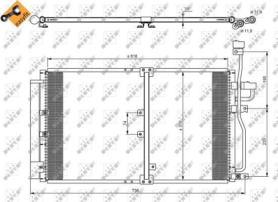 35797 NRF Radiador de aire acondicionado