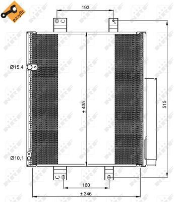 Comprar 35853 NRF Condensador de aire acondicionado