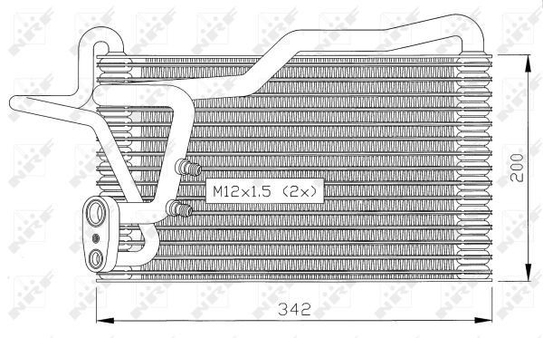 Evaporador, aire acondicionado para Audi 80 B3 89, 89Q, 8A